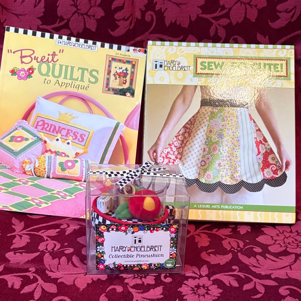 Mary Engelbreit Quilting and Sewing Collection with Red and Yellow Accents